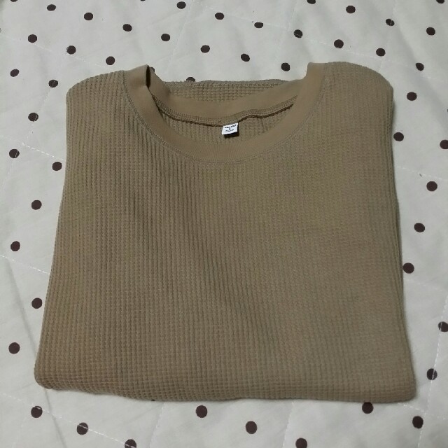 UNIQLO(ユニクロ)のユニクロ　ワッフルクルーネックT レディースのトップス(Tシャツ(長袖/七分))の商品写真