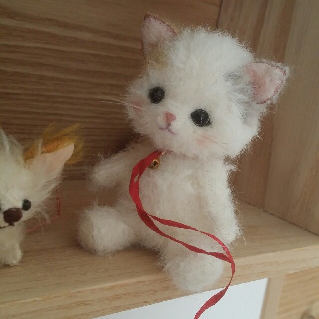 予約中！】 ハンドメイド ネコ 作家様 テディベア ぬいぐるみ