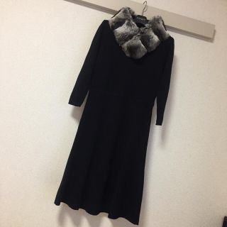 ニジュウサンク(23区)の美品♡23区素敵なニットワンピース♡エムプルミエ、セオリー、トゥモローランド(ひざ丈ワンピース)