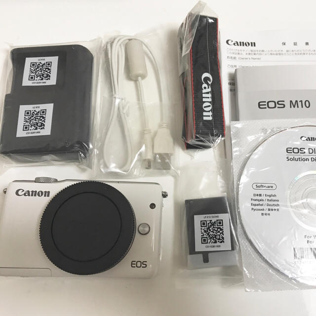 CASIO(カシオ)のCASIO EOS M10 ボディ ホワイト スマホ/家電/カメラのカメラ(デジタル一眼)の商品写真