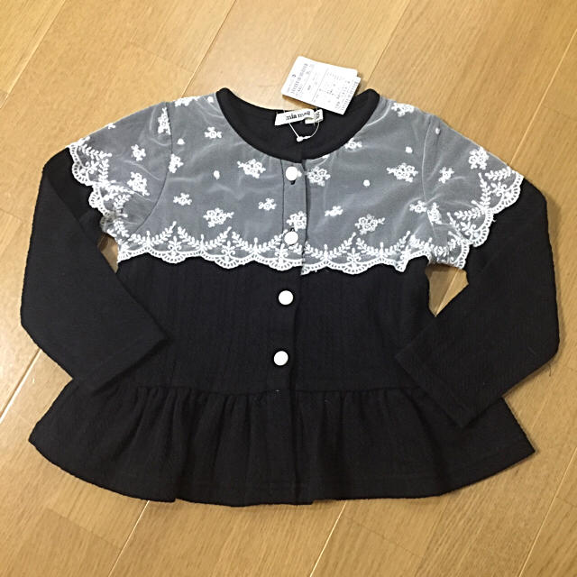 mia mail(ミアメール)の☺︎お値下げ☺︎☆新品☆ mia mail  レースカーディガン キッズ/ベビー/マタニティのキッズ服女の子用(90cm~)(カーディガン)の商品写真