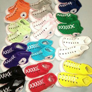 コンバース(CONVERSE)の靴柄ベビーソックス♪　キッズソックス　とっても可愛い♥(靴下/タイツ)