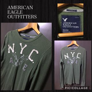 アメリカンイーグル(American Eagle)のAMERICAN EAGLE OUTFITTERS 長袖カットソー XS(Tシャツ/カットソー(七分/長袖))