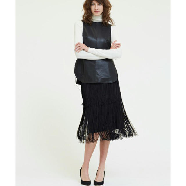 LE CIEL BLEU(ルシェルブルー)のルシェルブルー フリンジスカート レディースのスカート(ロングスカート)の商品写真