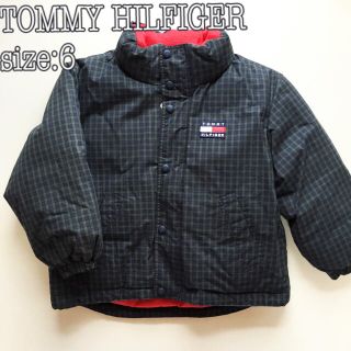 トミーヒルフィガー(TOMMY HILFIGER)の120cm*TOMMY HILFIGER ダウン ジャケット/チェック柄(ジャケット/上着)