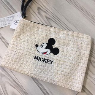 新品未使用【MICKEY】ミッキーマウス クラッチバッグ 白(クラッチバッグ)