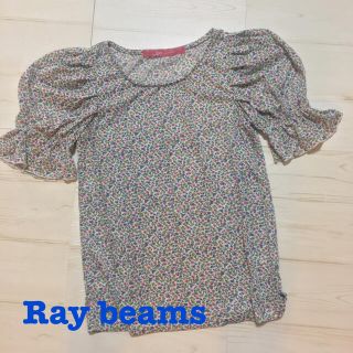 レイビームス(Ray BEAMS)のRay Beams  小花柄カットソー パフスリーブ(カットソー(半袖/袖なし))