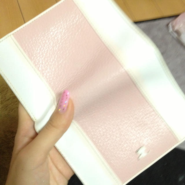 Courreges(クレージュ)のクレージュ ピンク×ホワイト 財布 レディースのファッション小物(財布)の商品写真