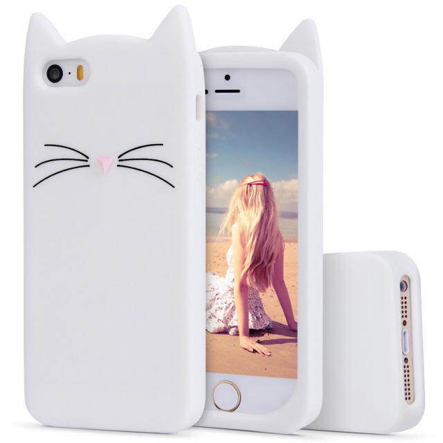 送料無料 Iphone6 猫 ネコ シリコン スマホケース 可愛い 動物 白の通販 By ジャスミン S Shop ラクマ
