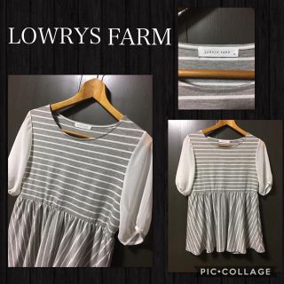 ローリーズファーム(LOWRYS FARM)のセール LOWRYS FARM 半袖カットソー 販売価格¥3800 美品 M(カットソー(半袖/袖なし))