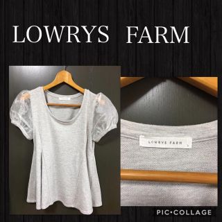 ローリーズファーム(LOWRYS FARM)のLOWRYS FARM 半袖カットソー フレア スウェット 販売価格\3360(カットソー(半袖/袖なし))