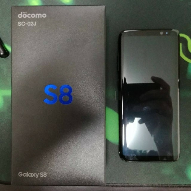 SAMSUNG(サムスン)の新品 docomo GalaxyS8 SC02J ブラック SIMロック解除済 スマホ/家電/カメラのスマートフォン/携帯電話(スマートフォン本体)の商品写真