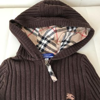 BURBERRY BLUE LABEL - バーバリーブルーレーベル ニットパーカーの