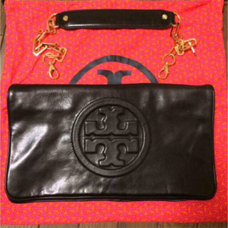 トリーバーチ(Tory Burch)のTory Burch クラッチバッグ★ブラック 美品★トリーバーチ 送料無料(クラッチバッグ)