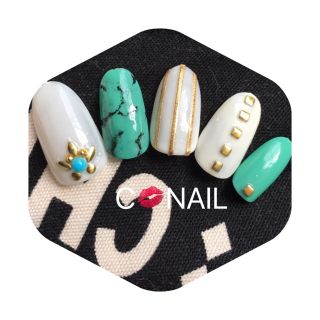 ターコイズ風NAIL 数日頂きます