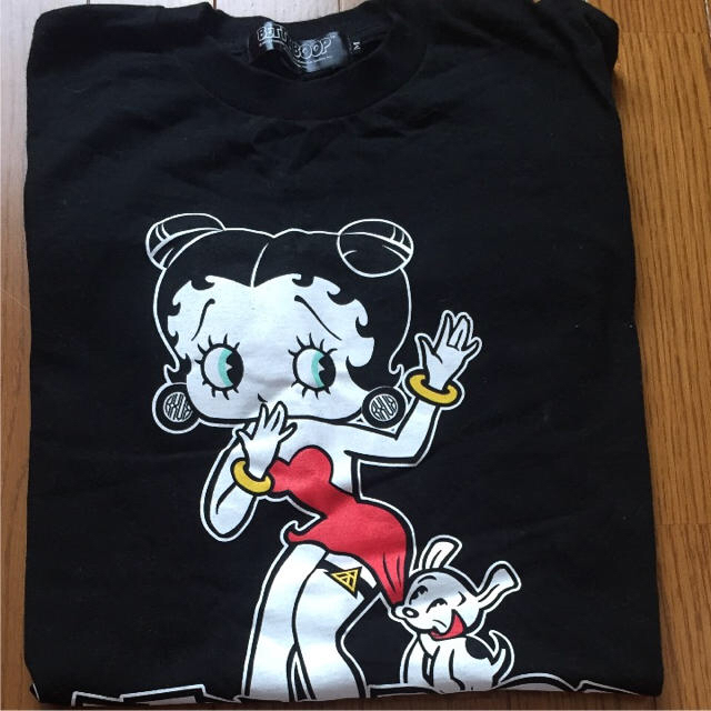 倖田來未×BETTY BOOP☆ベティちゃんコラボ☆黒ブラック☆パーカー☆Ｌ