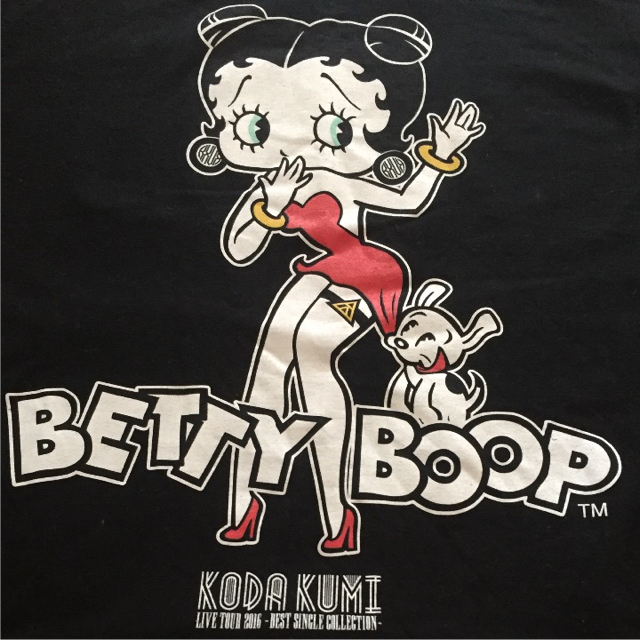 倖田來未×BETTY BOOP☆ベティちゃんコラボ☆黒ブラック☆パーカー☆Ｌ