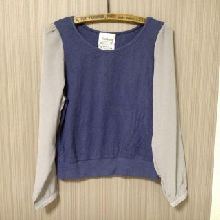 カスタネ(Kastane)のカスタネ 袖シフォンカットソー♡値下げ‼(カットソー(長袖/七分))