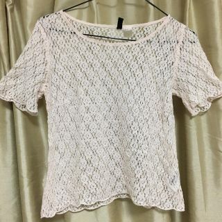 エイチアンドエム(H&M)のお花レースTシャツ＊H&M(Tシャツ(半袖/袖なし))