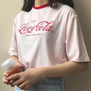 しげちぃ様専用★コカ・コーラ♡ロゴTシャツ♪ピンク♪(Tシャツ(半袖/袖なし))