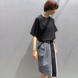 マメ(mame)のmame 14aw ジャガードスカート(ひざ丈スカート)