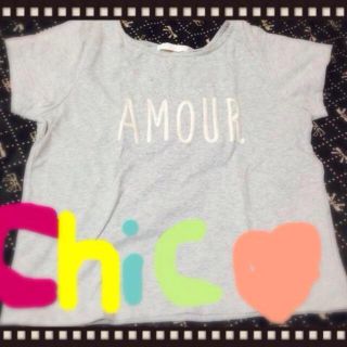 フーズフーチコ(who's who Chico)の刺繍ロゴT(Tシャツ(半袖/袖なし))