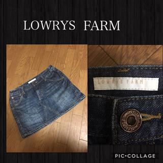 ローリーズファーム(LOWRYS FARM)のセール LOWRYS FARM ミニデニムスカート インディゴ 価格¥5900(ミニスカート)