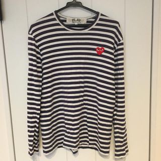 コムデギャルソン(COMME des GARCONS)のPLAY COMME des GARÇON ボーダーロングTシャツ(Tシャツ/カットソー(七分/長袖))