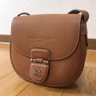 クレージュ(Courreges)の古着屋購入 courreges フランス製 ショルダーバッグ レザー 0922(ショルダーバッグ)