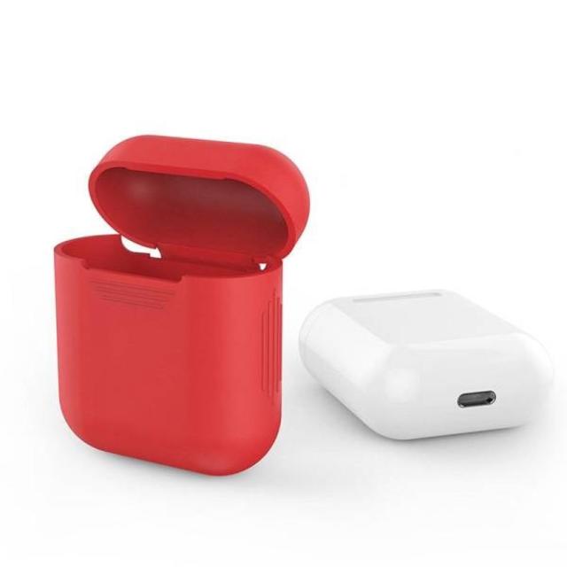 ◆ AirPods ケース 保護カバー 赤色 ◆ スマホ/家電/カメラのオーディオ機器(その他)の商品写真