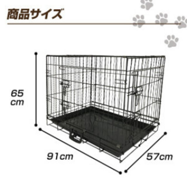 ペットケージ  中型犬 大型犬用 スチールケージ ペットサークル XLサイズ その他のペット用品(かご/ケージ)の商品写真