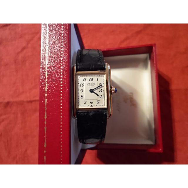 品数豊富！ Cartier - マストタンク★アラビア数字★ヴィンテージ★Dバックル カルティエ Cartier 腕時計