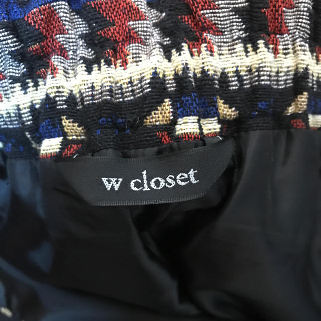 w closet(ダブルクローゼット)のwcloset   エスニック柄スカート レディースのスカート(ひざ丈スカート)の商品写真