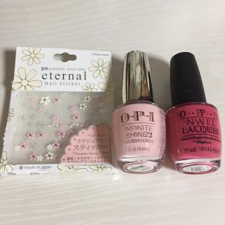 オーピーアイ(OPI)の♡opi ピンク系ネイル2本セット おまけ付き♡(マニキュア)