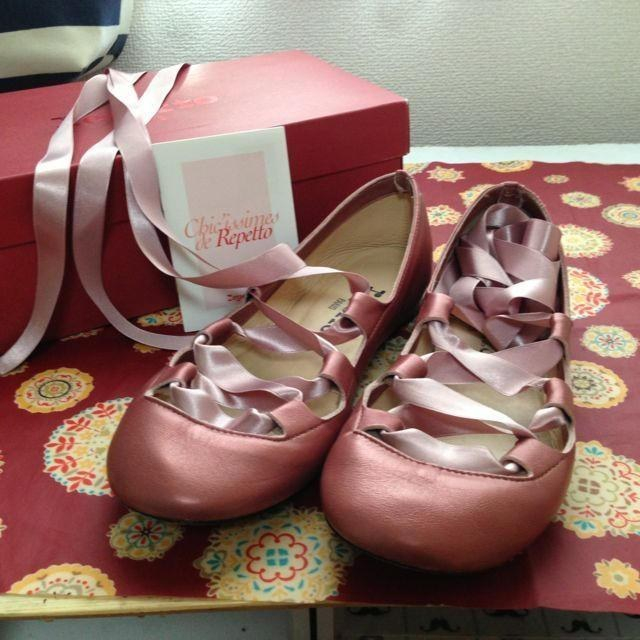 repetto(レペット)のレペット編み上げバレエシューズ レディースの靴/シューズ(ハイヒール/パンプス)の商品写真