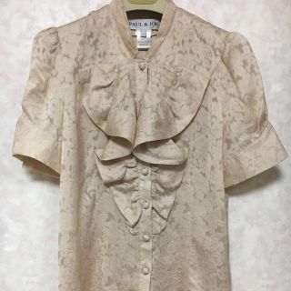 ポールアンドジョー(PAUL & JOE)の★美品★ ポール&ジョー アンティーク調シルク混半袖ブラウス(シャツ/ブラウス(半袖/袖なし))