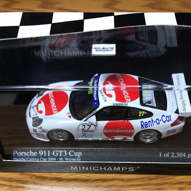 Porsche(ポルシェ)のミニチャンプス Porsche 911 GT3 Cup 1/43ミニカー エンタメ/ホビーのおもちゃ/ぬいぐるみ(ミニカー)の商品写真