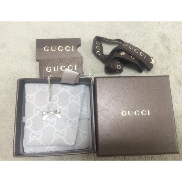 Gucci(グッチ)のGUCCI グッチ リボン ネックレス レディースのアクセサリー(ネックレス)の商品写真