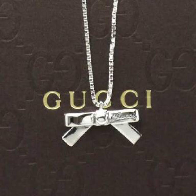Gucci(グッチ)のGUCCI グッチ リボン ネックレス レディースのアクセサリー(ネックレス)の商品写真