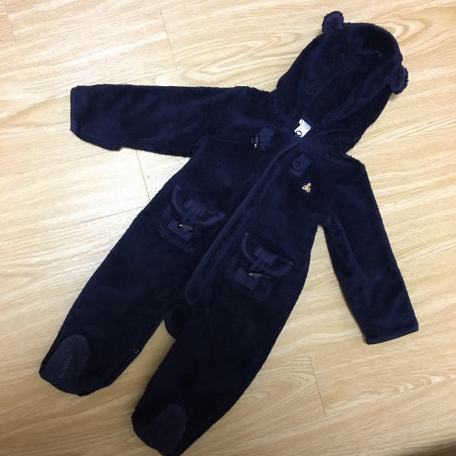 babyGAP(ベビーギャップ)のGAP くま耳 ロンパース 70 キッズ/ベビー/マタニティのベビー服(~85cm)(カバーオール)の商品写真