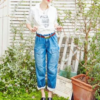 ヒステリックグラマー(HYSTERIC GLAMOUR)の美品 ヒステリックグラマー USED加工 イージーパンツ(カジュアルパンツ)