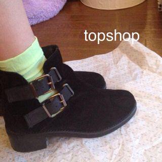 トップショップ(TOPSHOP)のTopshopベルトブーツ 24.5(ブーツ)