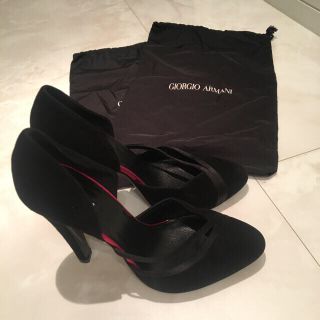 ジョルジオアルマーニ(Giorgio Armani)のGIORGIO ARMANI スェードヒール(ハイヒール/パンプス)