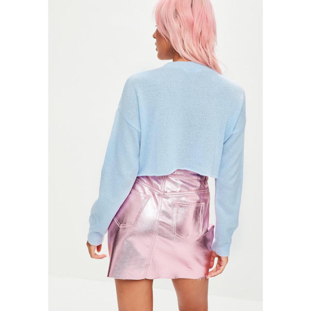 MISSGUIDED(ミスガイデッド)の♡ミスガイデッド♡ブルーニットトップス レディースのトップス(ニット/セーター)の商品写真