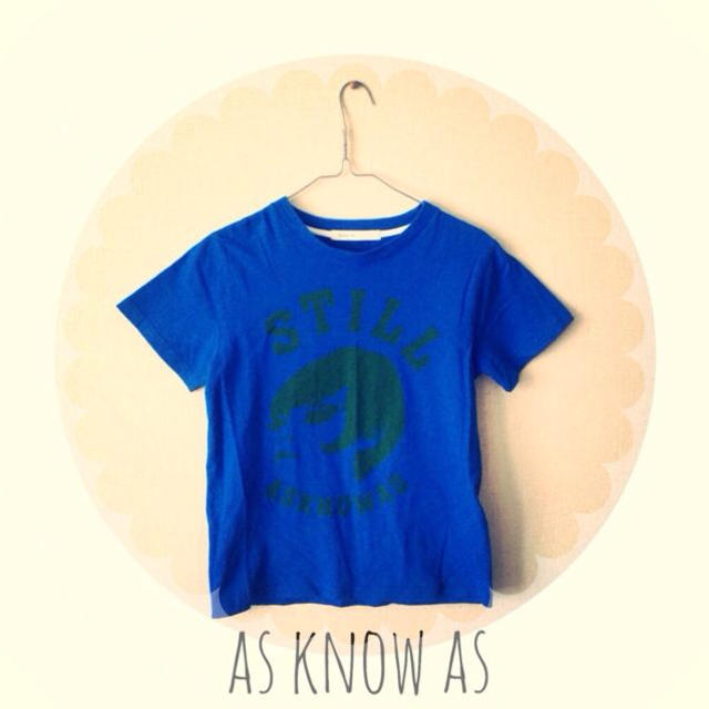 AS KNOW AS(アズノウアズ)のas know as 青Tシャツ レディースのトップス(Tシャツ(半袖/袖なし))の商品写真