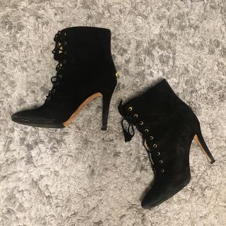 ジミーチュウ(JIMMY CHOO)のジミーチュウ＊編み上げショートブーツBK(ブーツ)