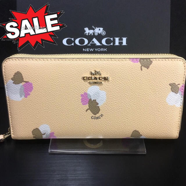 COACH(コーチ)の閉店セール！新品コーチ ラウンドファスナー長財布F53794幸せ呼ぶ色💓 レディースのファッション小物(財布)の商品写真