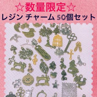 ☆レジン チャーム 50個セット☆(各種パーツ)