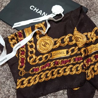 シャネル(CHANEL)のCHANELのヴィンテージ  スカーフ(バンダナ/スカーフ)