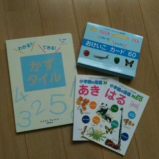 ショウガクカン(小学館)のぷちドラゼミ 年少コース かずタイル おけいこカード60 小学館の図鑑(知育玩具)